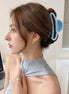 Marble Hollow Hair Claw Clip