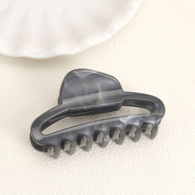 Marble Hollow Hair Claw Clip