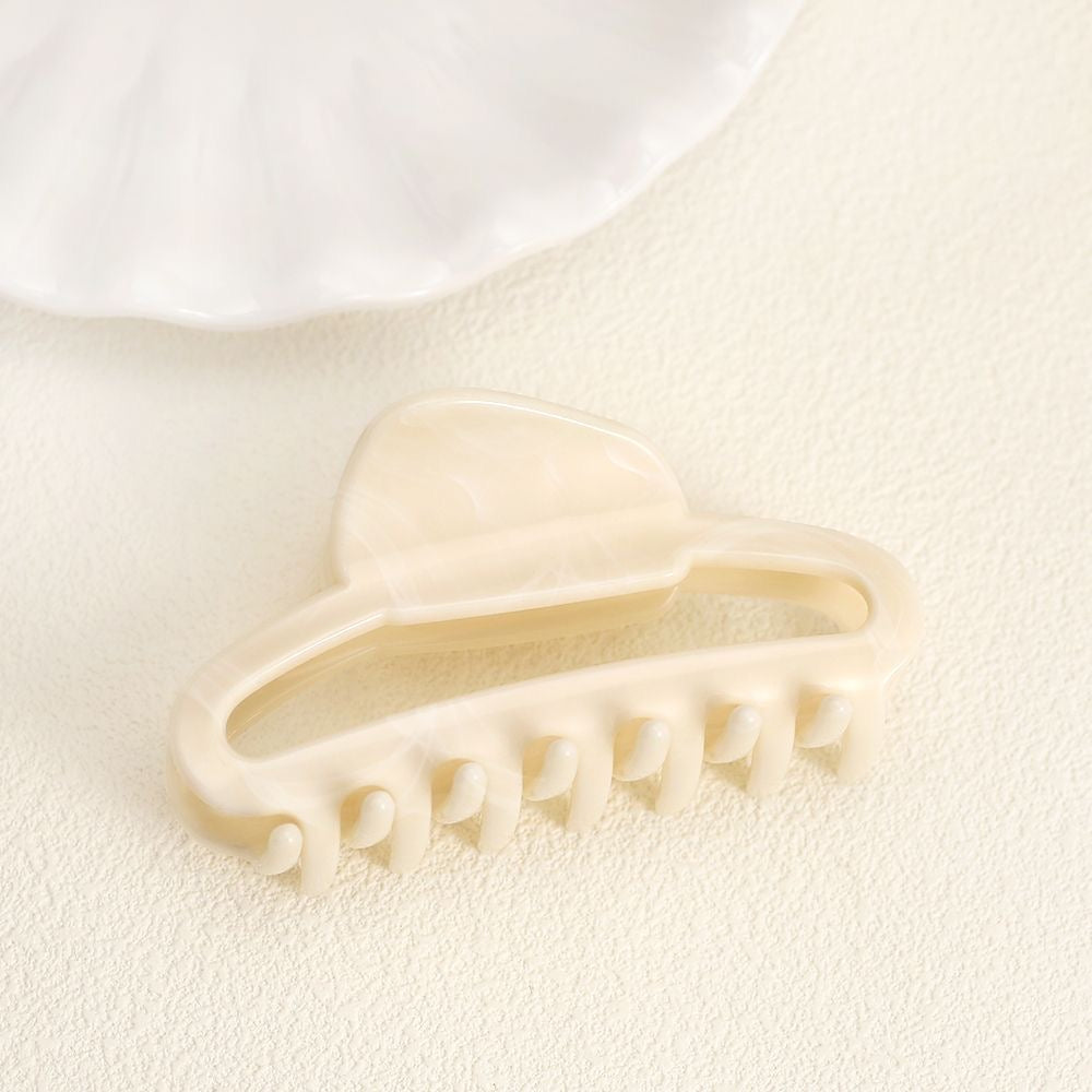 Marble Hollow Hair Claw Clip