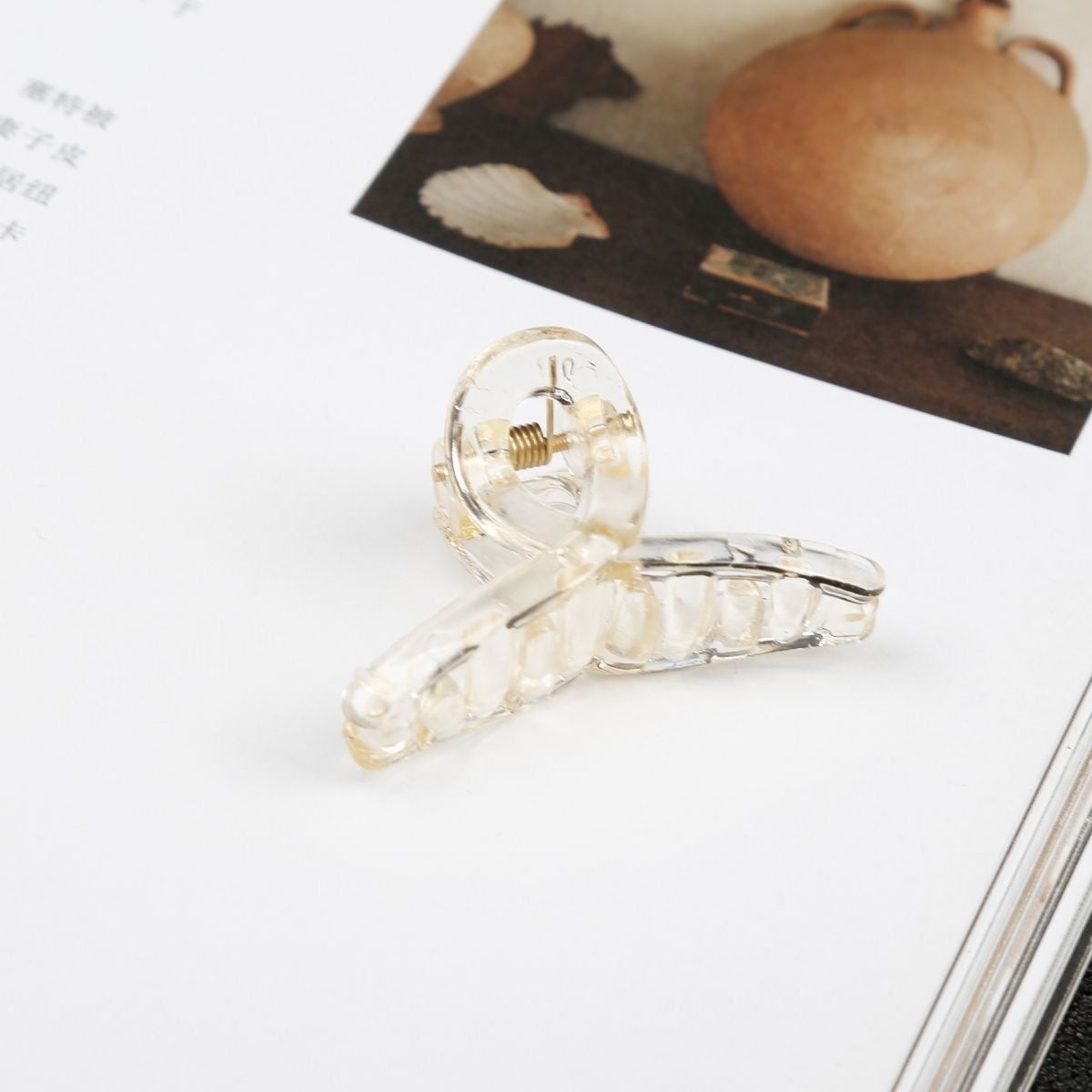 Mini-Ribbon Hair Claw Clip