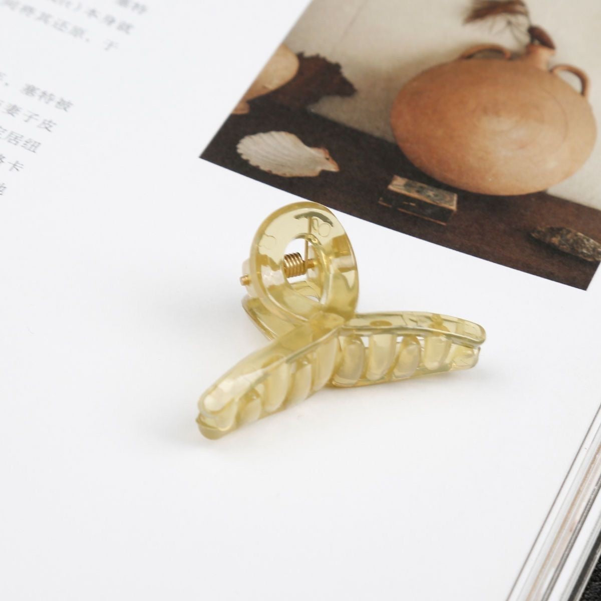 Mini-Ribbon Hair Claw Clip