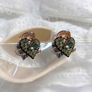 Crystal Heart Mini Hair Claw Clip
