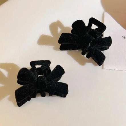 Flannel Butterfly Mini Hair Claw Clip