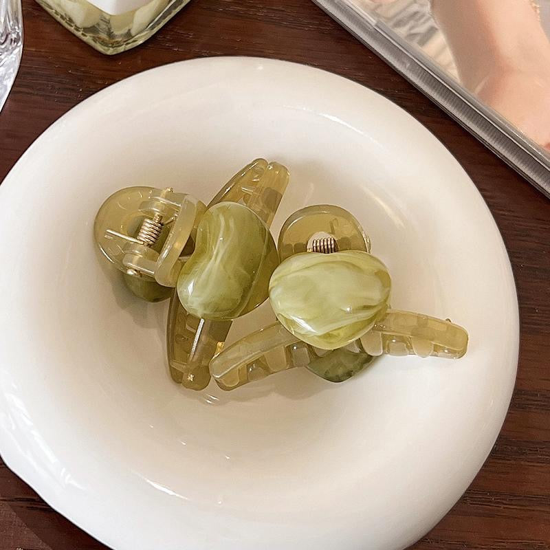 Jelly Heart Mini Hair Claw Clip