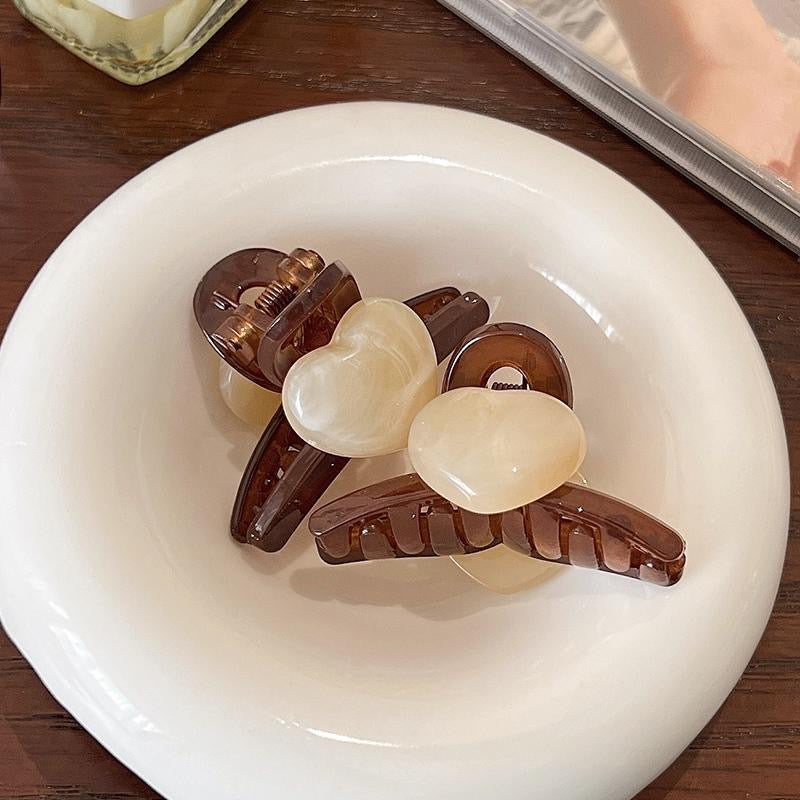 Jelly Heart Mini Hair Claw Clip