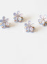 Cat's Eye Flower Mini Hair Claw Clip