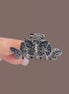 Triple Crystal Butterfly Metal Hair Claw Clip