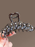 Glaze Peacock Metal Hair Claw Clip