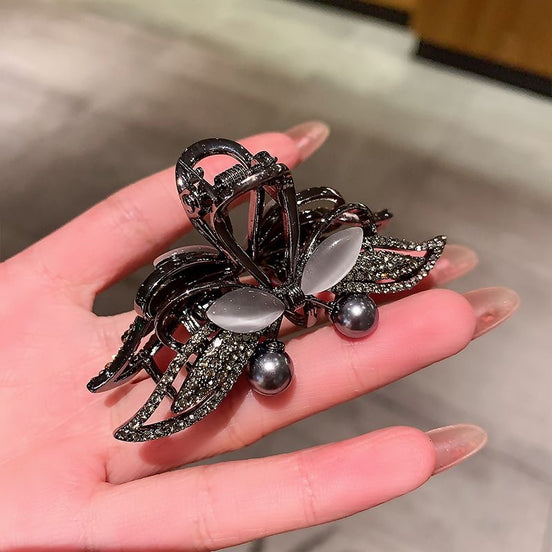 Cat's Eye Butterfly Metal Hair Claw Clip