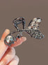 Crystal Mermaid Tail Metal Hair Claw Clip