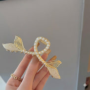 Double Mermiad Tail Metal Hair Claw Clip