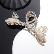 Double Mermiad Tail Metal Hair Claw Clip