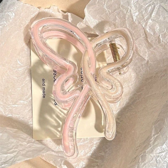 Gradient Pink Butterfly Hair Claw Clip