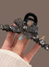 Elegant Crystal Bow Hair Claw Clip