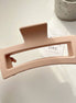 Matte Hollow Rectangle Hair Claw Clip