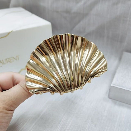 Large Metal Shell Hair Claw Clip
