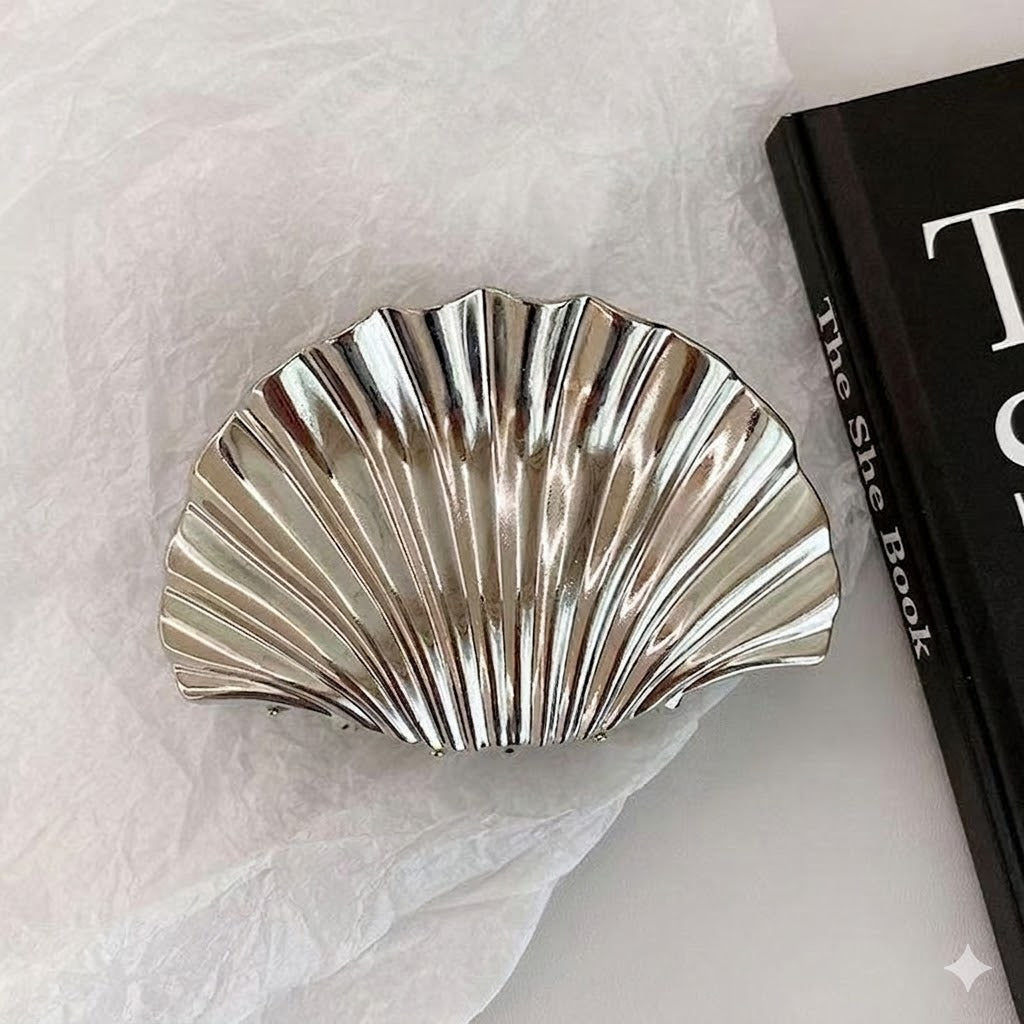 Large Metal Shell Hair Claw Clip