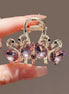 Double Crystal Swan Hair Claw Clip