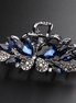 Blue Crystal Butterfly Hair Claw Clip