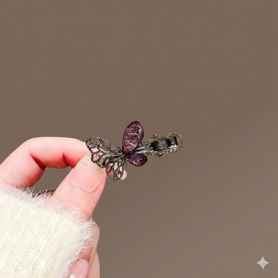Crystal Butterfly Duckbill Hair Clip