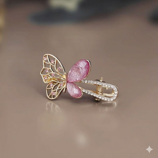Crystal Butterfly Duckbill Hair Clip
