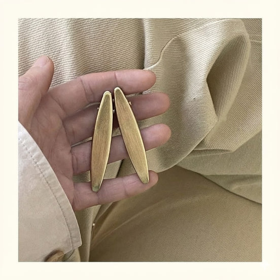 Minimalist Metal Oval Duckbill Hair Clip