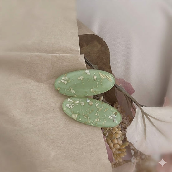 Jelly Oval Duckbill Hair Clip