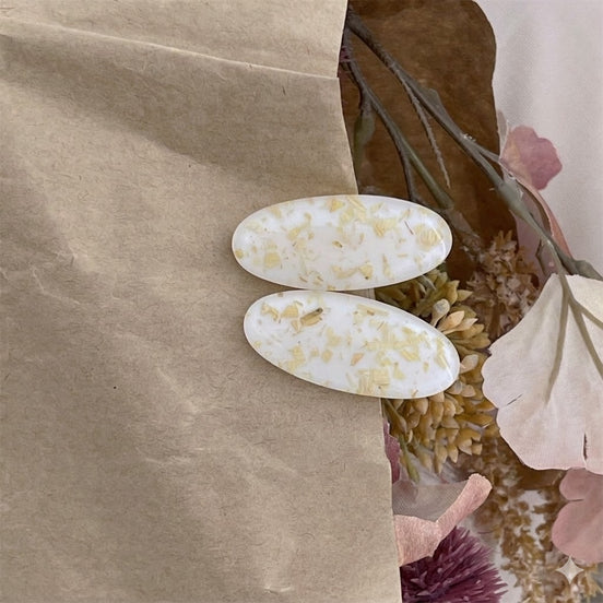 Jelly Oval Duckbill Hair Clip