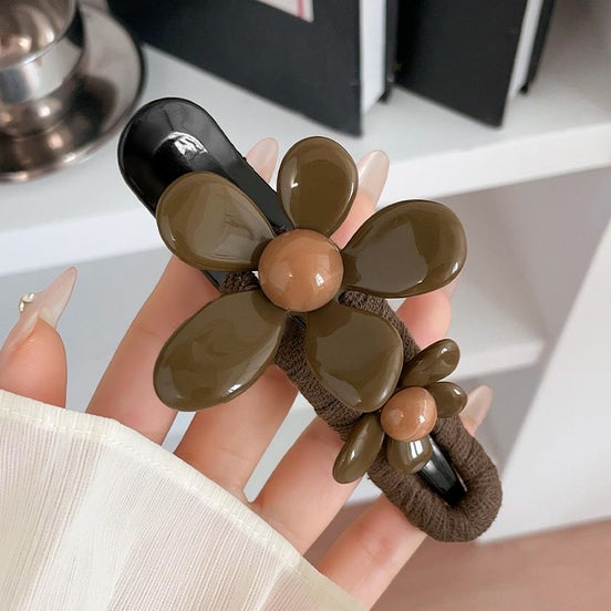 Large Flower Duckbill Hair Clip