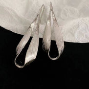 Irregular Metal Ribbon Earrings