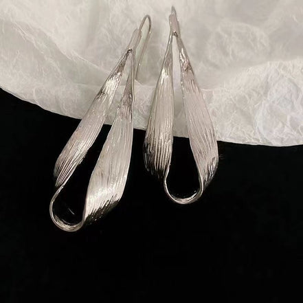 Irregular Metal Ribbon Earrings