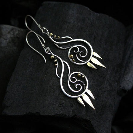 Vintage Hollow Wave Earrings