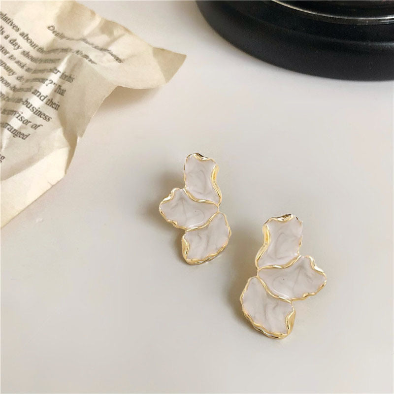 Enamel Petals Earrings