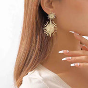 Minimalist Double Sun Earrings