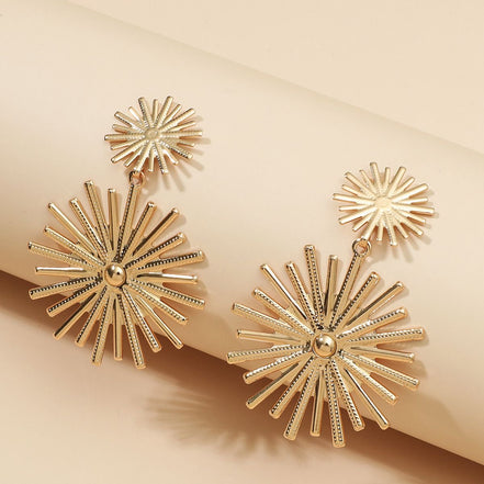 Minimalist Double Sun Earrings