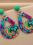 Colorful Ethnic Style Drop Earrings