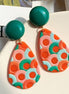 Colorful Ethnic Style Hollow Drop Earrings