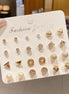 12 Pairs Simple Elegant Earring Set