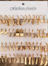 24 Pairs Golden Earrings Set