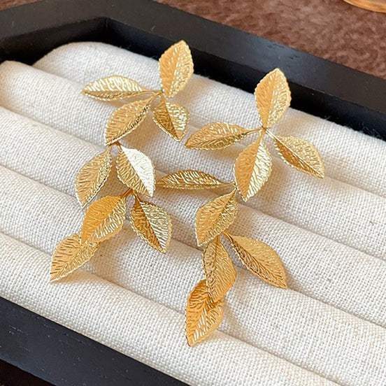Golden Leaves Earrings