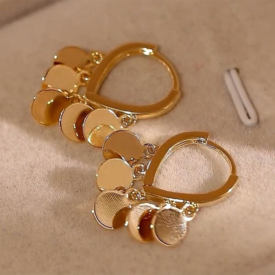 Golden Sparkling Earrings