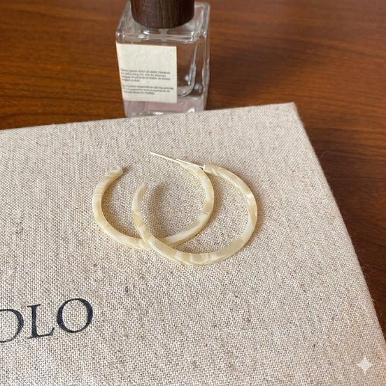 Jelly Arcylic Round Insta Style Earrings
