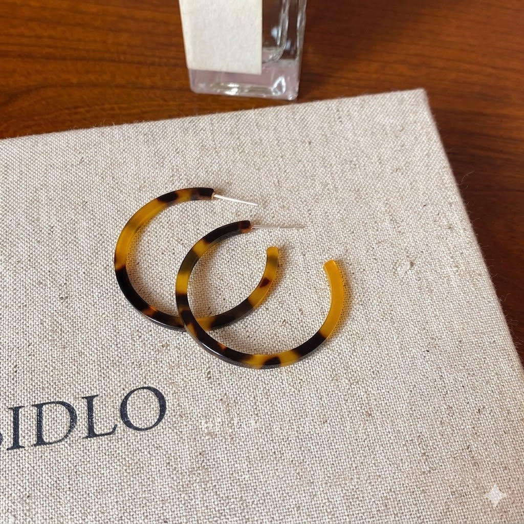 Jelly Arcylic Round Insta Style Earrings