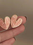 Enamel Hearts Earrings