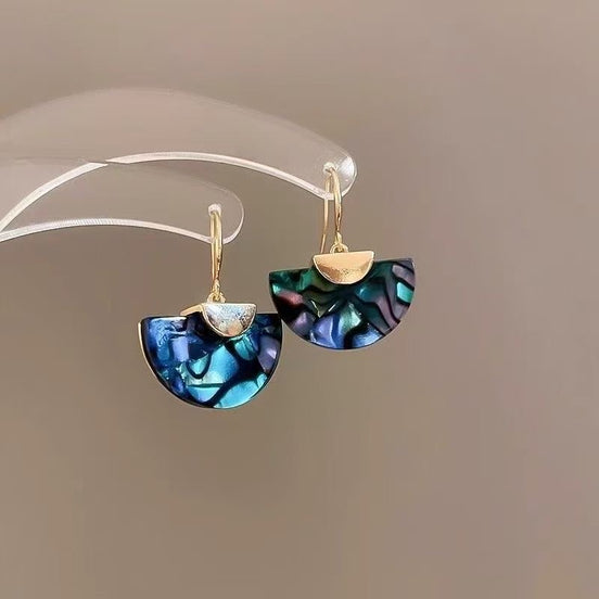 Jelly Arcylic Semicircle Earrings
