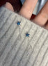 Crystal Star Long Tassel Ear Pins