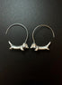 Sliver Clour Sausage Dog Earrings