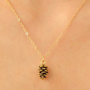 Autumn’s First Frost Grove Cones Earrings & Necklace Set