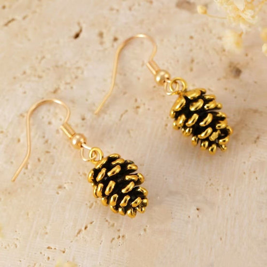 Autumn’s First Frost Grove Cones Earrings & Necklace Set