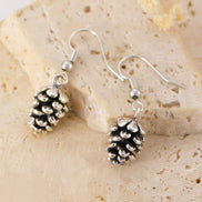 Autumn’s First Frost Grove Cones Earrings & Necklace Set